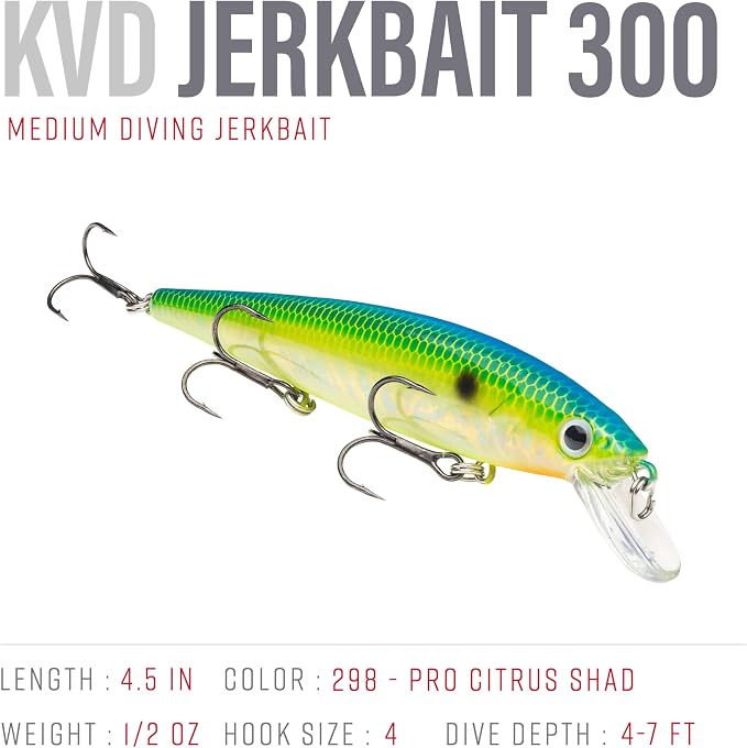 Strike King KVD Jerkbait 3 Hook