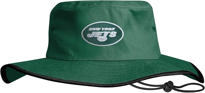 NFL Solid Team Color Logo Sport Outdoor Sun Bucket Boonie Hat