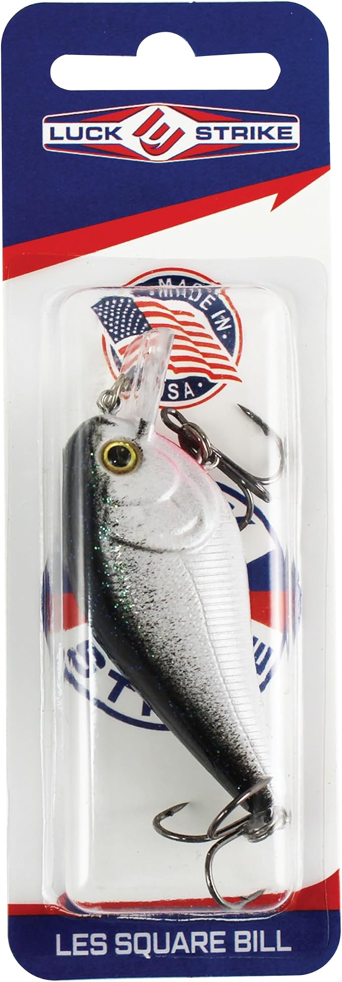 Luck E Strike 2 Inch Square Bill Crankbait, Made in The USA