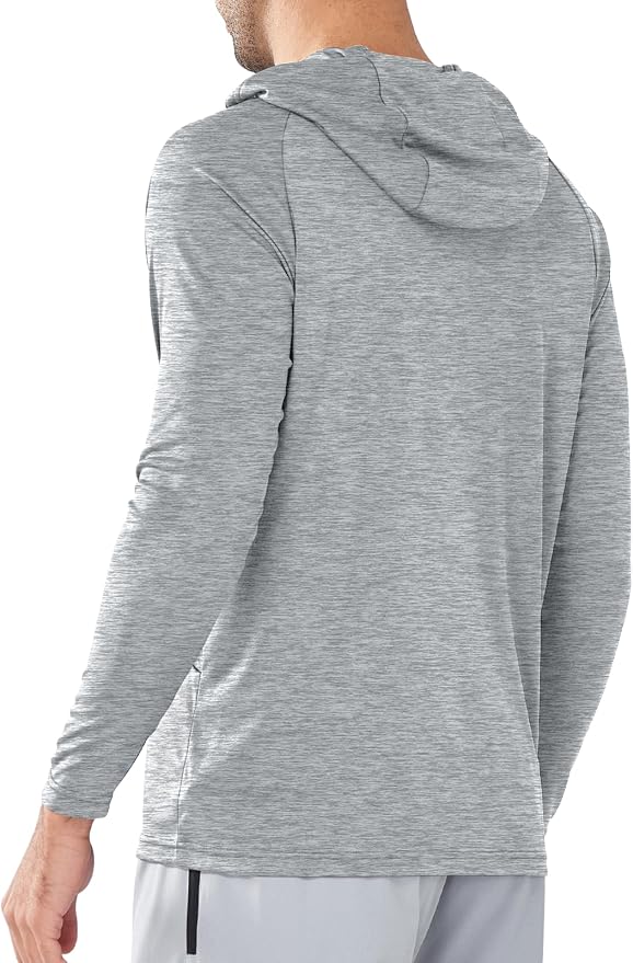 NORTHYARD Men's UPF 50+ Rash Guard Hoodie Long Sleeve Sun Protection Shirt Fishing Swim Beach Hiking Quick Dry Lightweight