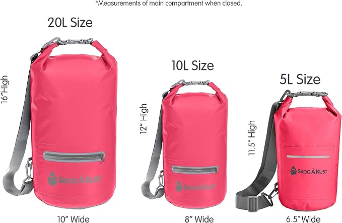 Skog Å Kust DrySak Roll Top Waterproof Bag, 5, 10 & 20 Liter