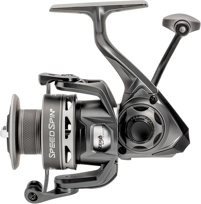 Lew's Speed Spin Spinning Fishing Reel, 8+1 Bearings, Graphite Frame and Sideplate, Solid Brass Speed Gears, Speed Lube, Multi-Disc Drag