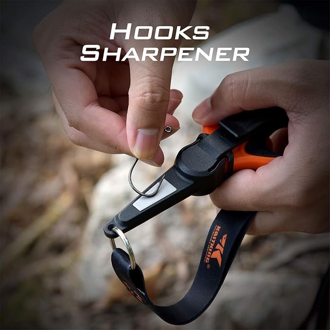 KastKing Fishing Line Scissors, Braided Line Cutters, w/Sheath, Super Sharp 3CR13 Japanese Stainless Steel Blades, Non-Slip TPR Handles, Includes Lanyard