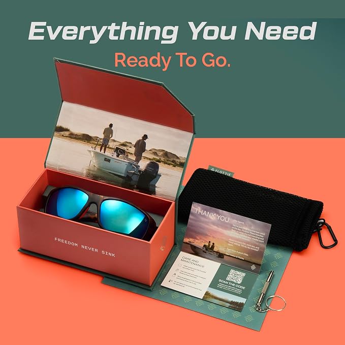 STONE Floating Polarized Fishing Sunglasses for Men and Women Lightweight UV400 sport for Driving Cycling Running