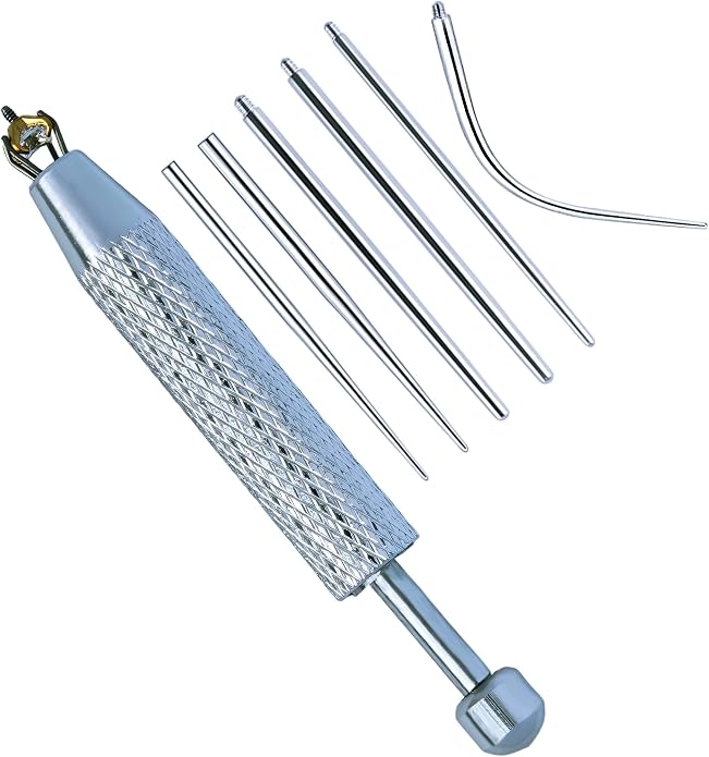 Piercing Ball Grabber Tool and Piercing Taper 16G 18G 14G for Flat Back Threader Earring Insertion, Stainless Steel Piercing Tool Kit
