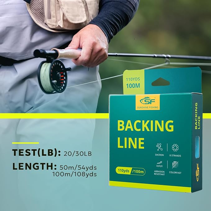 SF Fly Fishing Backing Line Braided Trout Line