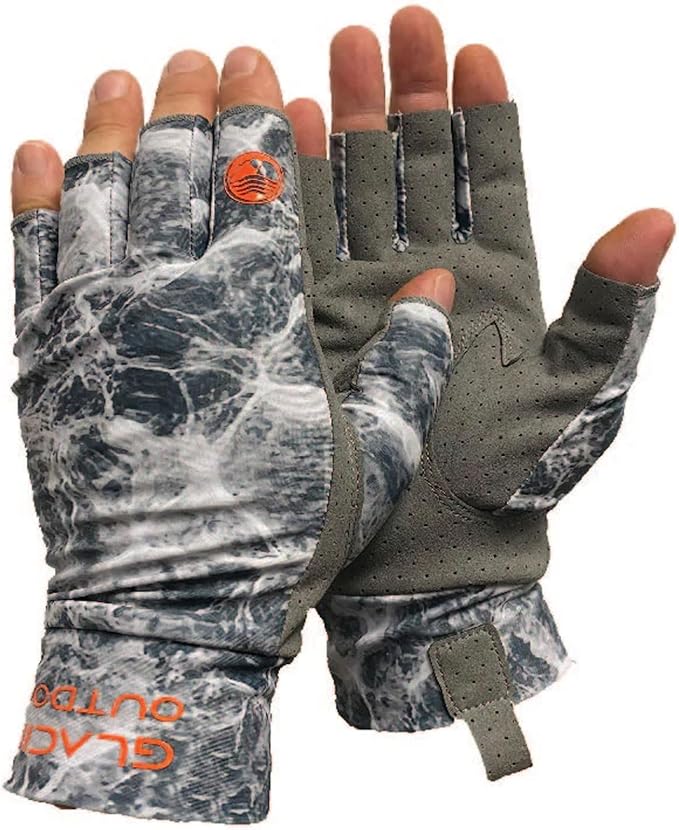 Glacier Glove Ascension Bay 50+ Sun Protection Durable Lightweight Breathable Quick-Dry Fingerless Outdoor Fishing Sun Glove