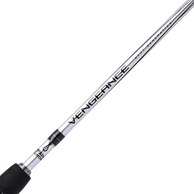 Abu Garcia Vengeance Casting Fishing Rod, 1-Piece Graphite Fishing Rod for Freshwater or Saltwater Fishing, Shock Absorbing Tip