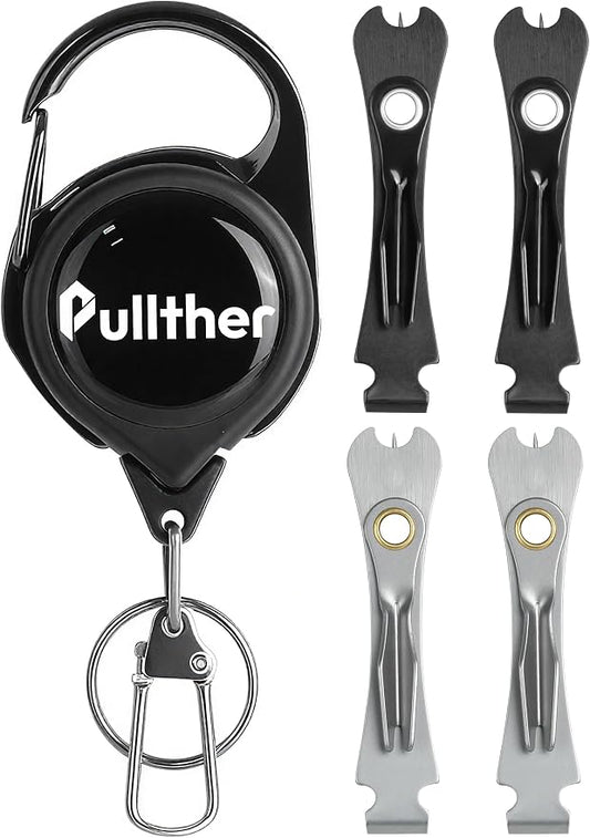 Fishing Knot Tying Tool, Multifunctional Fly Fshing Nippers,3 in 1 Fly Fishing Line Cutter with Retractor