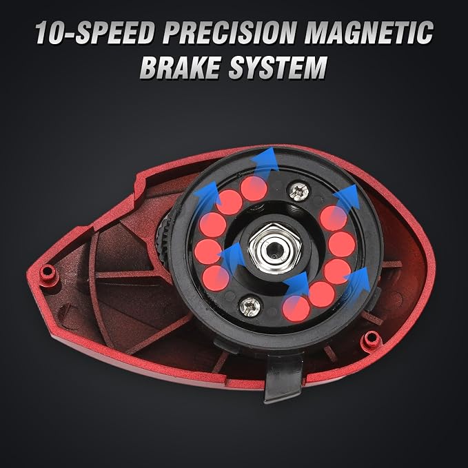 Baitcaster Reels,6.4:1 Gear Ratio with 33 Lb Max Drag, 8+1 Stainless Steel Bearing, Baitcasting Fishing Reels for Pike and bass for Salt Water or Fresh Water