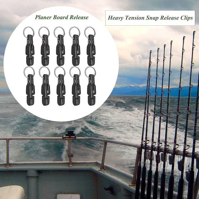 Heavy Tension Snap Release Clips for Weight Planer Board Kites Downrigger Trolling Fishing