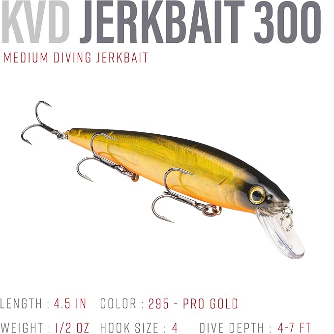 Strike King KVD Jerkbait 3 Hook