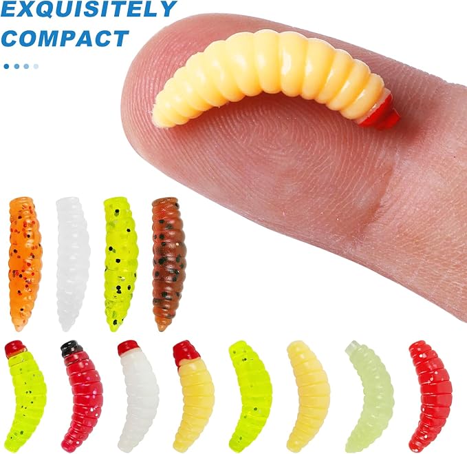 Soft Fishing Lures Kit Paddle Tail Swimbaits Plastic Worms Set Mixed Color Minnow Jerkbait Bass Lure Baitsfor Trout,Walleye,Crappie