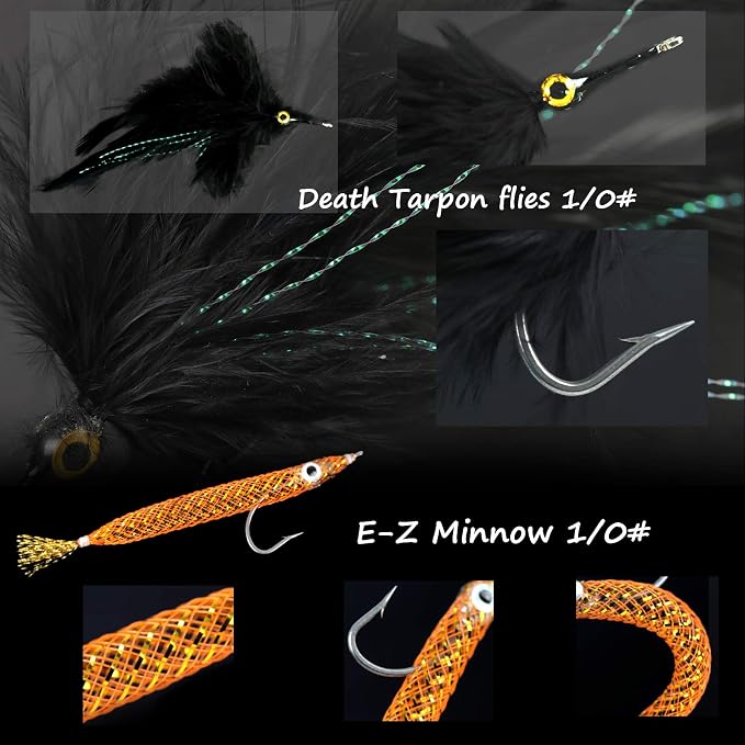 M MAXIMUMCATCH Maxcatch Predator Big Game and Saltwater Fly Fishing Rod: 7'11''/9'/9'2''/10', 4-Piece, 8/9/10/11/12 Weight