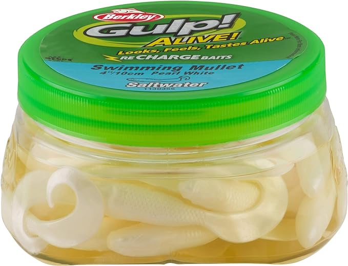Berkley Gulp! Alive! Swimming Mullet Saltwater Fishing Soft Bait