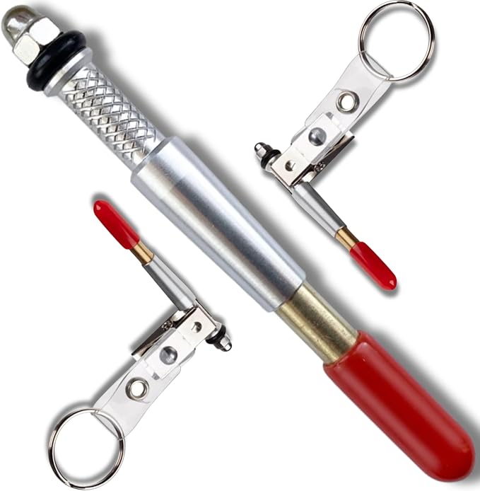 KNOT KNEEDLE Knot Tying Kit for Fly Fishing and Trout Fishing Gear, Lightweight Aluminum Tools Tie 20 Plus Knots, Accessories with Badge Clip for Vest, Tackle Box Supplies, Fishing Gift for Men