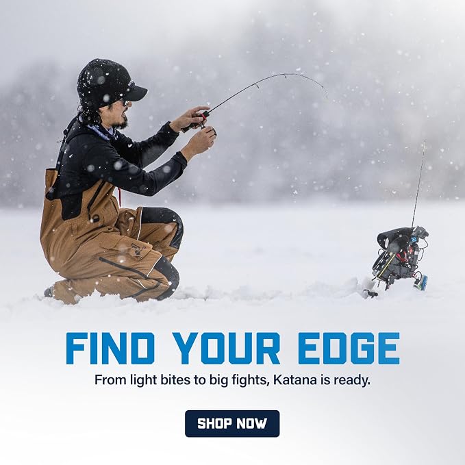 CLAM Katana Ice Fishing Rod and Reel Combo
