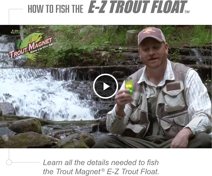Trout Magnet E-Z Trout Floats - 36 Easy to Adjust Slotted Fishing Bobbers - Freshwater and Saltwater Teardrop Fishing Strike Indicators - Made in The USA by Leland's Lures - Ultra-Responsive Floats