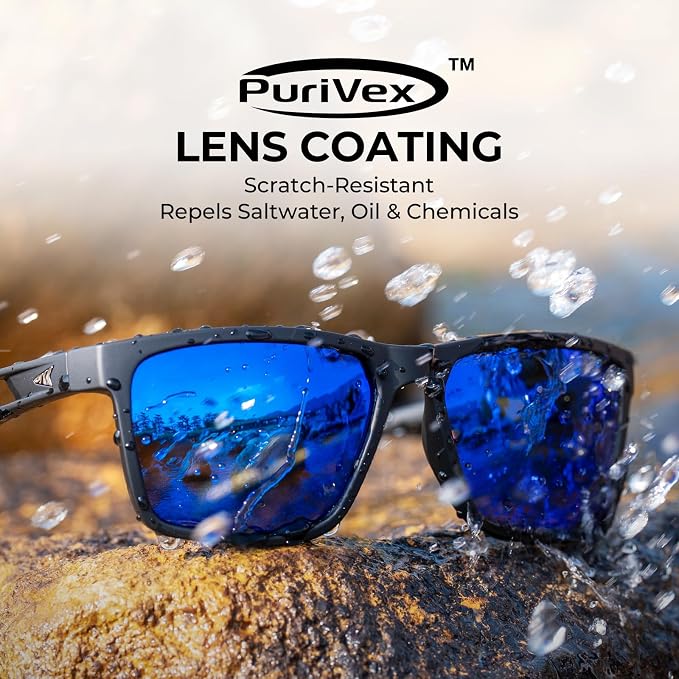 KastKing FlatRock Polarized Sport Sunglasses for Men and Women, Ideal for Driving Fishing Cycling Running, UV Protection