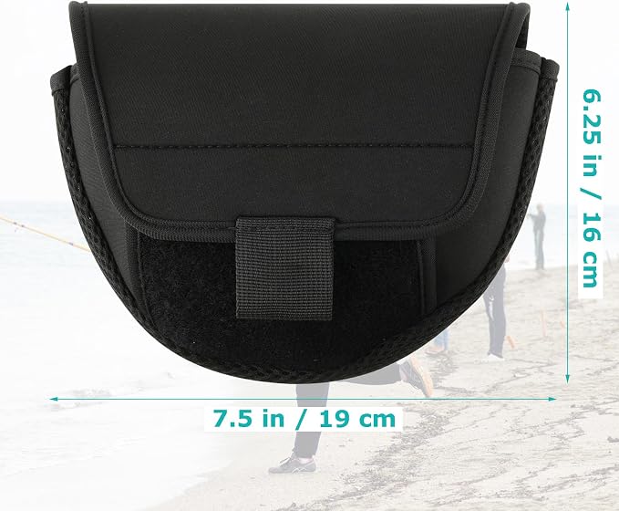 Cosmos 2 Pcs Fishing Reel Cover Neoprene Spinning Bait casting Spin Reel Protective Case Pouch Sleeve Bag, Suggest for Size 3000 to 5500