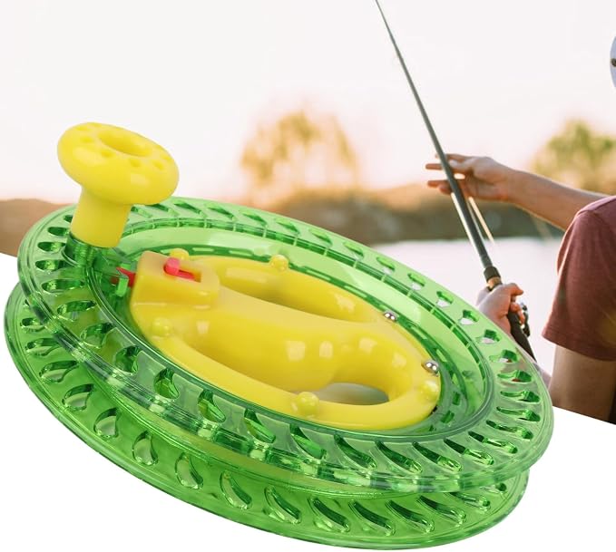 Dilwe Fishing Line Reel, ABS Multifunction Sea Fishing Wheel Hand Wire Wrapping Fly Line Fishing Reel Accessory