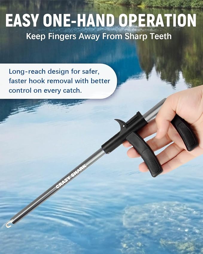Fish Hook Remover Tool, Aluminum Fishing Hook Remover Extractor 13.6in