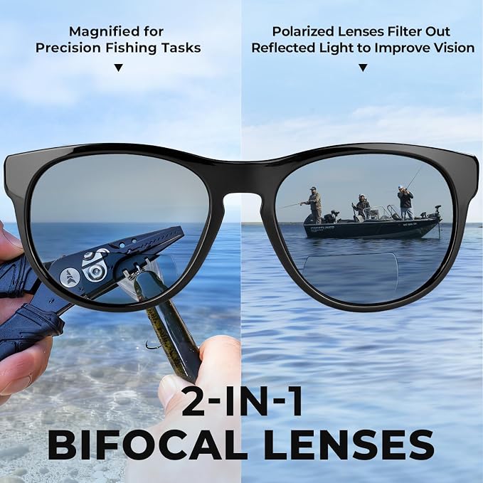 KastKing Alsea Polarized Bifocal Sports Sunglasses With PuriVex Protective Lens Coating,Grilamid Frame,Women Sunglasses