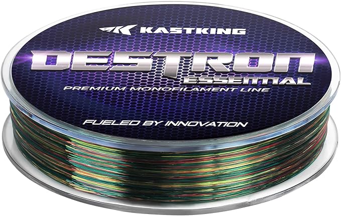 KastKing Destron Essential Monofilament Fishing Line, Advanced Polymer Coating for High Abrasion Resistance, Super Smooth, High Strength, Low Memory Mono Line, Fresh and Saltwater Fishing