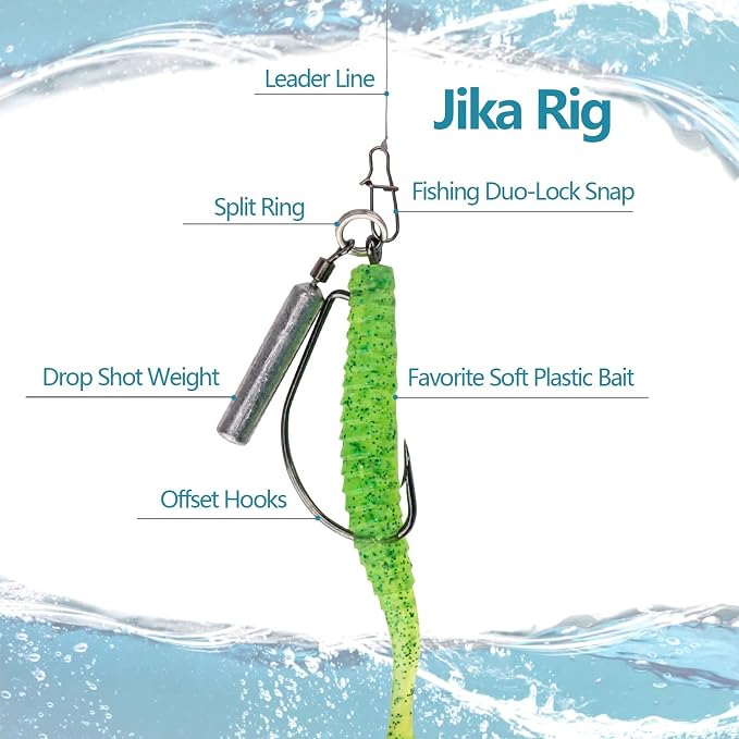 THKFISH Fishing Weights Sinkers Set, 60PCS Fishing Sinker Drop Shot Weights Kit,Drop Shot Rig Wacky Hooks for Saltwater Freshwater Bass Fishing