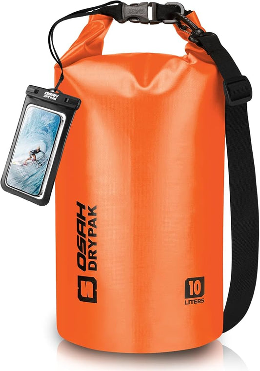 Waterproof Dry Bag, 5L/10L/20L/30L/40L Roll Top Lightweight Storage Backpack with Phone Case for Women & Men, Floating Waterproof Sack for Travel, Swimming, Kayaking, Paddle Board, Camping & Beach