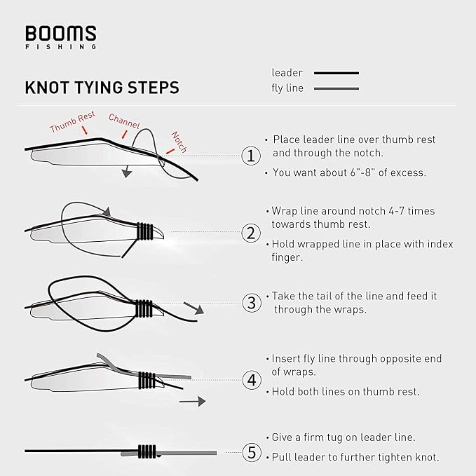 Booms Fishing FC2 Fishing Knot Tying Tool, Fly Fishing Line Cutter, Fishing Clippers with Retractor