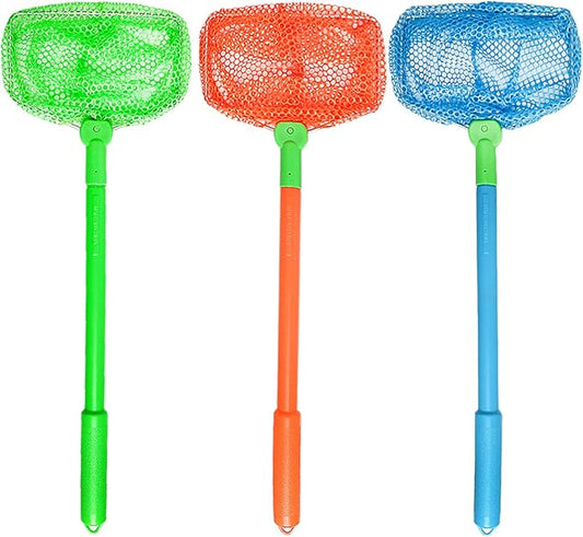 Fishing Net, TSYAN Bug Net Catching Crab Insect Nets Beach Toys Floating Bait Butterflies Colorful Nets for Kids Outdoor Playing 16 inches
