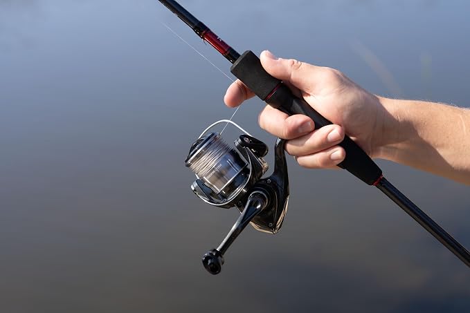 Daiwa Crossfire LT EVA Spinning Combos – Graphite 2-Piece Fishing Rod & Crossfire LT Reel with EVA Grip – Multiple