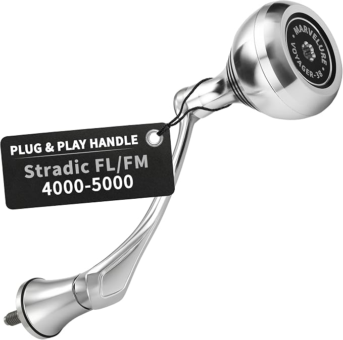 Power Handle Compatible for Shimano Stradic FL FM, Stella, Vanford, Vanquish, Twin Power, Ultegra, Sustain, Nasci FC FD 1000-5000 Spinning Reels