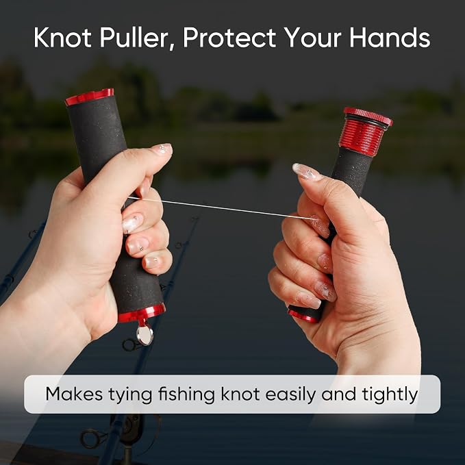 Fishing Knot Puller Tool, FG GT Knot Tying Tool, PE Fishing Line Knot Grippers Line Dragger Tightener