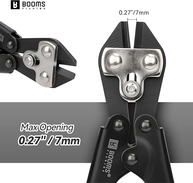 Booms Fishing Hook & Wire Cutter: Upgraded Handle, Cuts Thick Hooks & Bolts - XW43 8.8" Heavy-Duty Fishing Tool