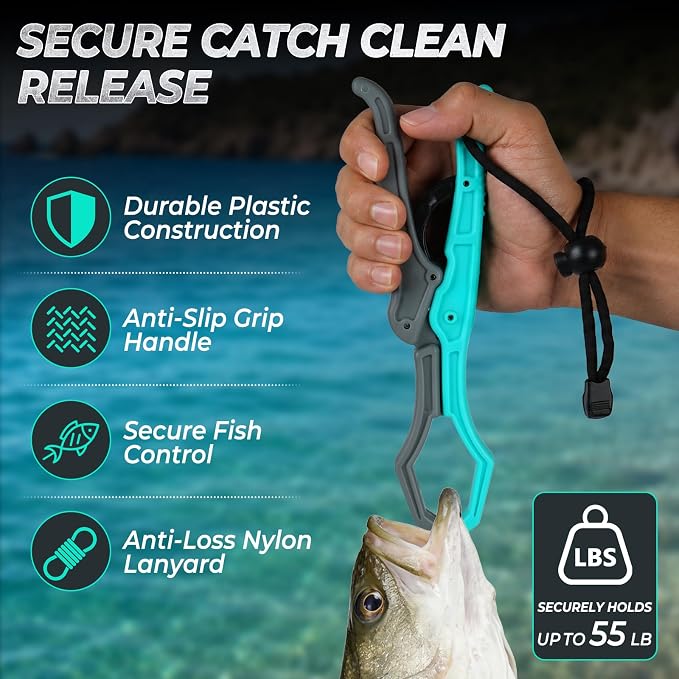 Jenseits Fishing Tool Kit, Fish Gripper, Fishing Pliers, Digital Fish Scale, Fillet Knife, Hook Remover & Fishing Accessories Set, Freshwater Saltwater Fishing Gear, Fishing Gifts for Men Angler