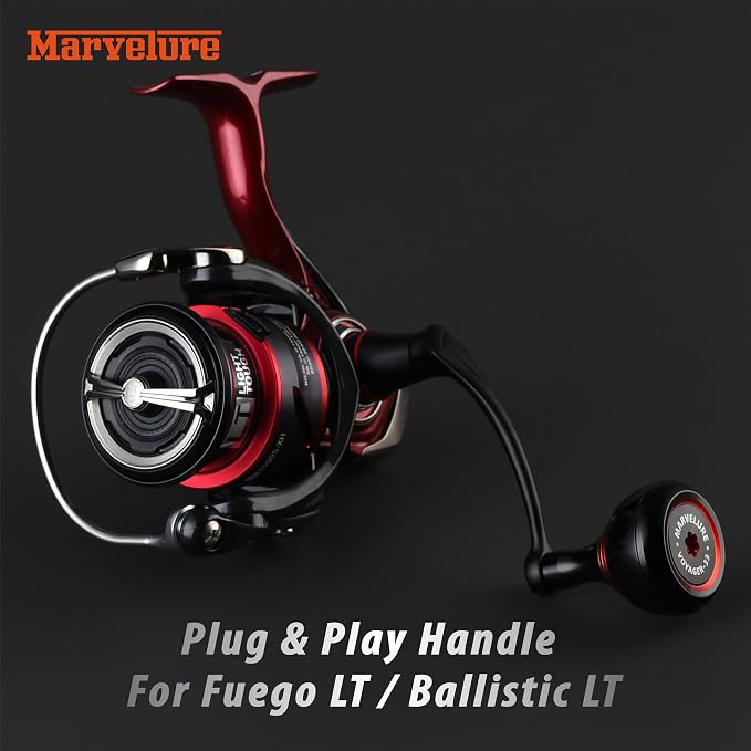 Mamba Series Power Handle 2.28'' (58 mm) Compatible for Daiwa Fuego LT, Ballistic LT, Tatula LT, Exceler LT 1000-4000 Spinning Fishing Reels