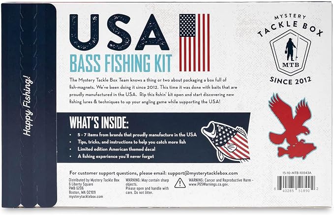 Catch Co Mystery Tackle Box Freshwater Largemouth and Smallmouth Bass Lures Fishing Kit