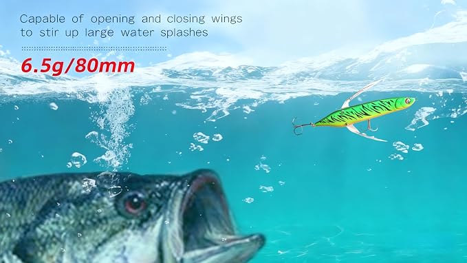 opwater Crawler Walks On Water Dragonfly Big Bass Blow Ups Great Fishing Gift Great for Freshwater Fishing