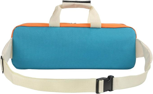 mouhike 17-inch Fishing Tackle Carrier Bag for Telescopic Rods Fishing Tools, Thick Large Capacity Travel Shoulder Storage Case for Fishing Gear, Adjustable Strap Buckle