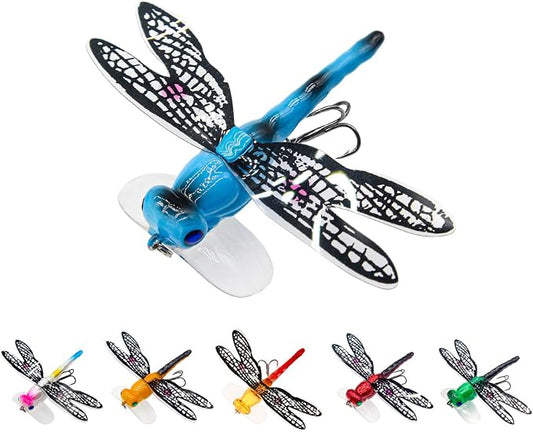 Topwater Fishing Lures Insect Fishing Lures Dragonfly Fishing Lures Dragonfly Lure Fishing Bait with Hooks for Outdoor Fishing Tools