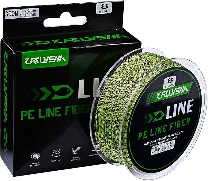 Braided Fishing Line, Abrasion Resistant Zero Stretch Braided Lines 4/8 Strands Super Strong Superline 6Lb -100Lb Test 109/328/547/1094/2187 Yards