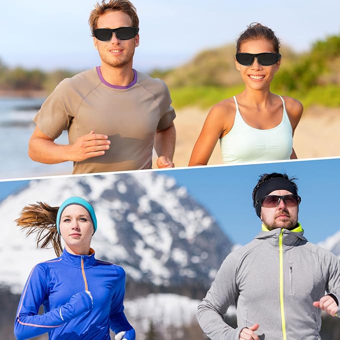 TOODOO 4 Pairs Men Polarized Sunglasses with UV Protection Driving Glasses Sports for Sport Outdoor Activities