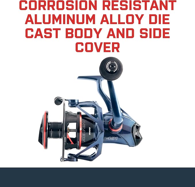 SEVIIN GSW Saltwater Spinning Reel - Engineered for Ultimate Durability, Corrosion Resistance & Dependability in Harsh Saltwater Conditions, Smooth Operation & Elite Performance