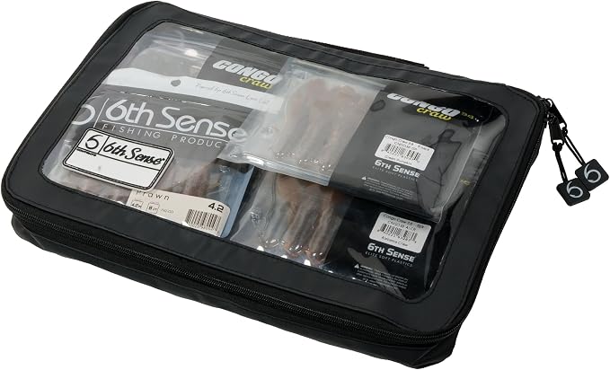 6th Sense – Bait View Fishing Tackle Bag, Clear View Soft Plastic Storage