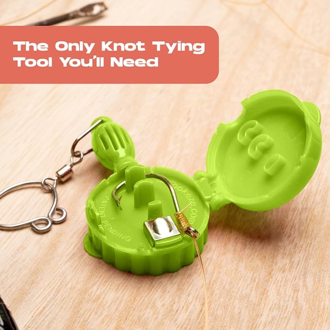 HOOK-EZE Fly Fishing Accessories - Fishing Knot Tying Tool for Tying Fishing Line to Hooks - Fishing Gear and Equipment, Gadget to Tie Knots Quick and Easy - Fishing Gifts for Men