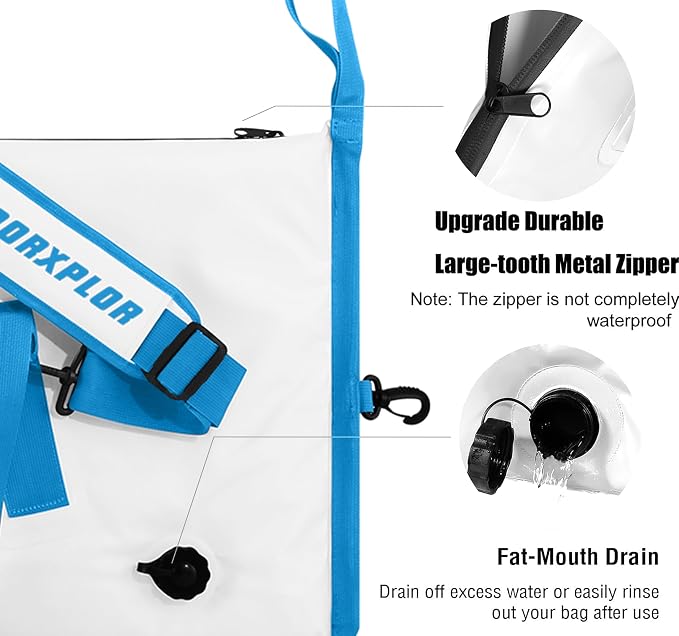 MORXPLOR Insulated Fish Cooler Bag for Fishing 41x17 47x17In 50x20In 60x24 72x30 80X40 Inches,Large Insulated Fish Kill Bag,Fishing Catch Bag Cooler with Water-resistant Zipper