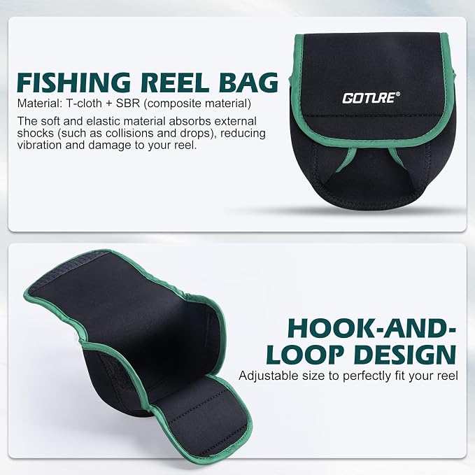 Goture Fishing Rod and Reel Combos-2PCS Telescopic Fishing Pole+2PCS Spinning Reels with Carrier Bag,1.8M-2.7M Telescopic Rod Reel Kit for Starter Travel Saltwater Freshwater,Gifts for Men