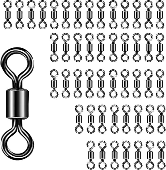 Eupheng Quick Change Fly Fishing Snaps Stainless Steel, Fishing swivels, Fast Easy & Secure, Hook Snaps for Flies, Jigs, Lures, Great Value Pack